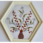 Wandversiering met halfedelstenen en/of edelstenen